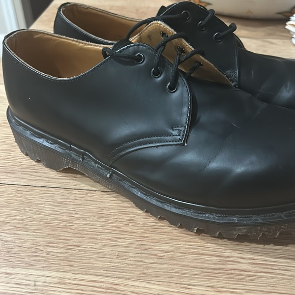 Men’s Dr Marten The Original Black 3 eyelet Oxford lace-up SZ 12 - Picture 6 of 10